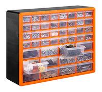 VonHaus 44 Multi Drawer Organiser with Adjustable Dividers - Plastic Multi Tool Box Organiser with 44 Compartment Drawers - Ideal for DIY Tool Bits, Fishing Tackle, Fixings & Accessories Storage