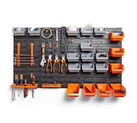 VonHaus 44 Piece Wall Mounted Pegboard Hook in Black VonHaus Black