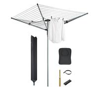 VonHaus 45m Rotary Washing Line in Grey VonHaus Grey