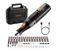 VonHaus Cordless Rotary Tool, 8V Battery, 5 Speed Variable Control 5000-25000RPM with 164 Accessories, Multi Purpose Multitool for DIY Craft, Engraving, Cutting, Sanding, Polishing