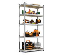 VonHaus 5 Tier Garage Shelving Units in Silver VonHaus Silver