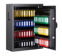 VonHaus 71 Key Wall Mounted Key Safe in Black VonHaus Black