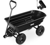 75L Heavy Duty Garden Cart VonHaus Black One Size