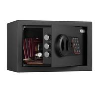 VonHaus 8.5L Electronic Safe Box with Digital Keypad, Security Safe with LED Indicators, Override Keys & Emergency Power, Wall or Floor Mountable, Ideal for Home, Office, or Wardrobe Storage