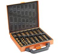 VonHaus 99pc HSS Drill Bits Set Titanium Universal Carrying Bag Organizer DIY Storage 1.5 - 10mm - Coated Steel