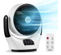 VonHaus Air Circulator Fan - Desk Fan with 12 Speeds, 3 Modes, Remote Control, 12hr Timer, 90° Oscillating, Quiet, LED Display, 3 Blades - Table Top Cooling for Home, Office, Living Room, Bedroom