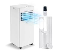 VonHaus Air Conditioner 9000 BTU - Portable Air Conditioning Unit, Dehumidifier Mode, Window Venting Kit, Remote Control, 4 Modes, 2 Speeds, 24hr Timer, LED Display, x4 Wheels, Carry Handles