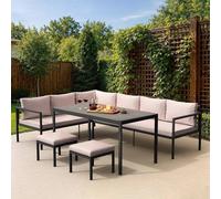 Aruba Garden Corner Sofa with Table