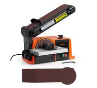VonHaus Benchtop Belt & Disc Sander with Cast Iron Base and Integrated Dust Port