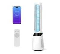 VonHaus Bladeless Fan - Standing Tower Floor Fan for Cooling with WiFi, Smart Enabled with Alexa/Google Home, Remote Control, 12 Hour Timer 60° Oscillation - For Home, Office, Living Room, Bedroom