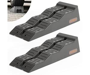 VonHaus Caravan Levelling Ramp Set - Heavy Duty Chocks/Blocks for Keeping Motorhome, Campervan, RV, Trailer, Caravan, Car, Van Secure - 3 Step Levels, Non-Skid, Strong & Durable, 2.5 Tonne Capacity