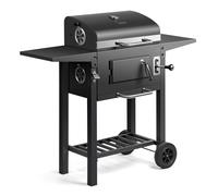 VonHaus Charcoal BBQ 2 in 1 Compact Barbeque Grill and Wood Smoker