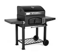 Charcoal BBQ Patio 2 in 1 American Style Barbeque Grill Wood Smoker