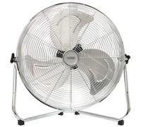 VonHaus Corded Electric 20" Floor Fan in Metallic Silver VonHaus Metallic Silver