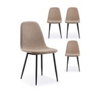 Cavell Greige Set of 4 Dining Chairs