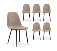 Cavell Greige Set of 6 Dining Chairs