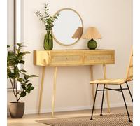 Sienna Rattan Dressing Table Desk