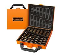 VonHaus HSS Metal Drill Bit Set with Carry Case Organiser - 99 Pcs 1.5-10 mm High Speed Steel Bits Cobalt Coated Steel - For Drilling Wood, and Metal - Accessories Drills and Screwdrivers