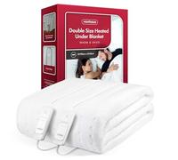 VonHaus Electric Blanket Double, Heated Mattress Topper for Double Bed, Heated Under Blanket Cover Sheet - Dual Controls, Corner Ties, 3 Heat Settings, Safety Shut Off, Machine Washable, 190 x 135cm