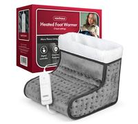VonHaus Foot Warmer - Electric Heated Feet Heater - Fast Heat up, 3 Temperature Settings, Fleece Lining, Machine Washable, Auto Shut Off, Overheat Protection, for up to 12.5 Shoe Size, 2.3m Cable
