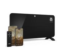 VonHaus Electric Heater 2000W - Glass Panel Radiator with WiFi, Smart Compatible with Alexa/Google Home - Wall Mounted or Free Standing - LCD Display, Remote Control, Timer, Energy Efficient