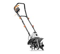 VonHaus Electric Tiller Corded - Garden Soil Cultivator/Rotavator - 1050W Motor, 32cm Working Width, 22cm Tilling Depth, 4 Steel Blades, 10m Cable, Brake Button, Foldable Frame
