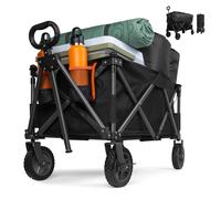 VonHaus Festival Cart on Wheels - Foldable Portable 120L Garden Trolley