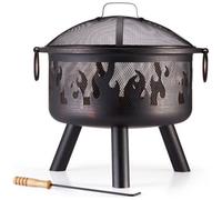 Vonhaus Fire Pit, Firepit For Outdoor, Garden, Patio, Portable Lightweight Flame Design, Use Wood Or Charcoal To Fuel