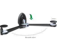 VonHaus Floating Shelf Bracket| Adjustable Wall Mount 3KG 20-45cm, 3005039