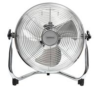 12" Floor Fan Corded Electric VonHaus Metallic Silver One Size