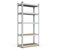 Vonhaus Garage Shelving Units, Heavy Duty Shelving Unit For Home, Office & Garage Storage, 5-Tier Shelving, 175Kg Shelf Capacity