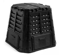 Vonhaus Garden Compost Bin 480L, Slatted Composter W/ Water Collection, Side Flap, Outdoor Compost Converter, Frost & Uv Resistant