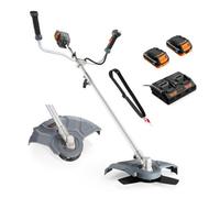 Vonhaus Grass Trimmer & Brush Cutter Cordless 2 In 1, Electric Edger For Lawns & Flower Beds, 36V Battery 2X 18V, Dual Charger