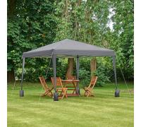 VonHaus Grey Heavy Duty Pop Up Gazebo 3m x 3m VonHaus Grey