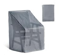 VonHaus Waterproof Garden Chair Cover - Premium Heavy Duty, Breathable 420D Oxford Fabric Protection for Patio & Outdoor Stacking/Reclining Single Seat (H120 x W65 x D75cm)