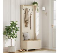 Ash Hall Coat & Shoe Rack - Off-White