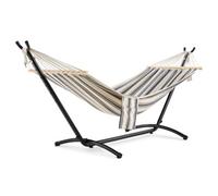 Vonhaus Hammock With Stand, Freestanding 1 Person Hammock With Adjustable Frame, Travel Bag For Garden, Beach, Camping & Outdoors