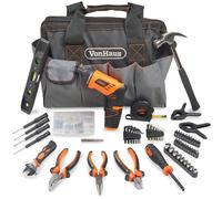 VonHaus Hand Drill & Household Tool Kit in Black VonHaus Black