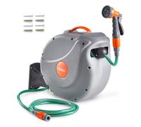 VonHaus Hose Reel 30m - Wall Mounted Hose Reel for Garden,