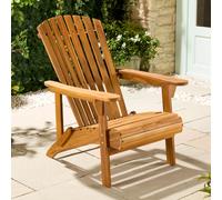 VonHaus Adirondack Chair - Outdoor Garden Furniture made from Acacia Hardwood with Oiled Finish