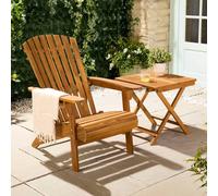 Hudson Adirondack Chair & Folding Side Table Set
