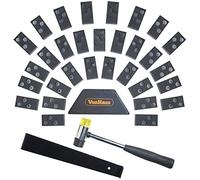 VonHaus Laminate Flooring Tools - Flooring Kit with 30 Floor Spacers, Mallet, Wedge and Bar - Laminate Floor Fitting Kit, Easy to Use and Suitable for Domestic Purposes