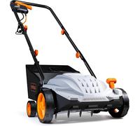 Vonhaus Lawn Scarifier, Aerator & Grass Rake Electric 1500W, Dethatch/rake Grass, Aerates Soil, 30L Box, 10M Cable, 4 Heights