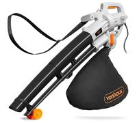 VonHaus Leaf Blower and Vacuum Corded 3000W - 35L Bag, 10m Cable, Wheels