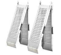 Heavy Duty 400kg Max Loading 160x22cm Folding Loading Ramps VonHaus Grey One Size