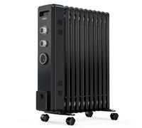 Vonhaus Oil Filled Radiator 11 Fin, Oil Heater Portable Electric Free Standing 2500W For Home, Office, Any Room