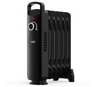 VonHaus Oil Filled Radiator 6 Fin - Oil Heater Portable Electric Free Standing 800W for Home, Office, Any Room - Adjustable Thermostat, Carry Handle, Lightweight, 1.5m Power Cable - 2 Year Warranty