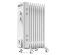 VonHaus Oil Filled Radiator 9 Fins - 2000W, 3 Heat Settings - White