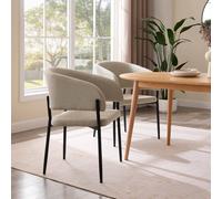 Oxford Set of 4 Mid-Century Dining Chairs - Cream