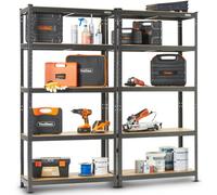 Vonhaus Pack Of Two 5 Tier 1.8M Garage Shelving Units